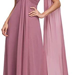 One Shoulder Evening Gown